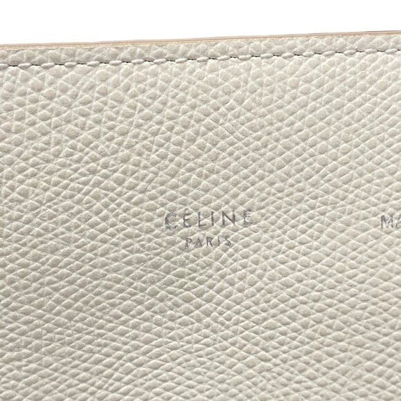 CELINE Cabas Phantom Cream Leather - Tote Bag 700-052625 - Picture 13 of 14